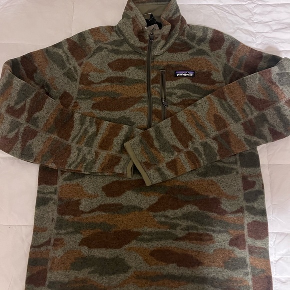 Patagonia Camouflage Half-Zip Pullover Sweater Small NWT - Picture 4 of 7